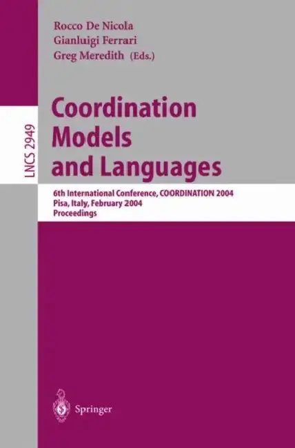 Cover of Coordination Models and Languages