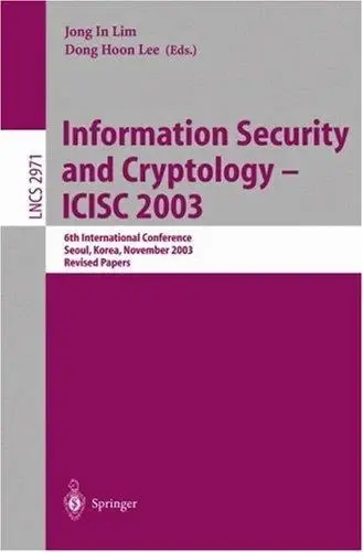 Cover of Information Security and Cryptology - Icisc 2003