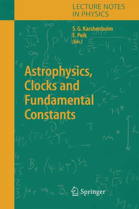 Cover of Astrophysics, Clocks and Fundamental Constants