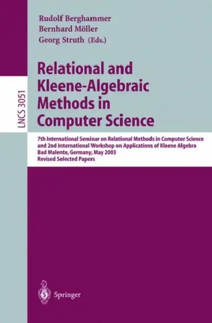 Cover of Relational and Kleene-Algebraic Methods in Computer Science