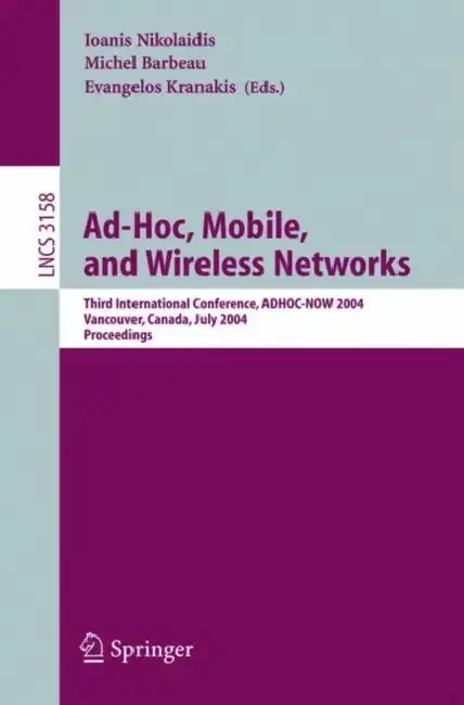 Cover of Ad-Hoc, Mobile, and Wireless Networks