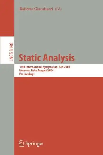 Cover of Static Analysis