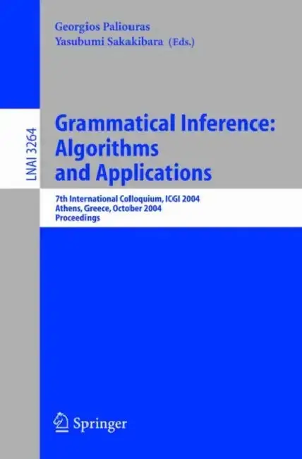 Cover of Grammatical Inference