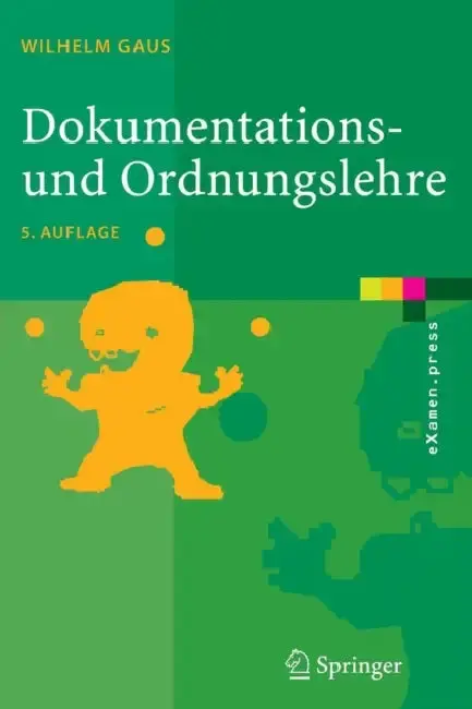Cover of Dokumentations- Und Ordnungslehre