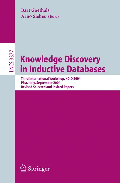 Cover of Knowledge Discovery in Inductive Databases