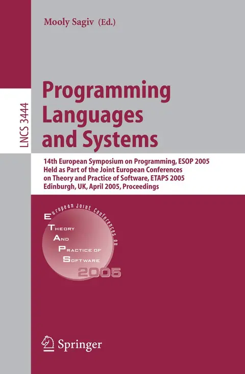 Cover of Programming Languages and Systems