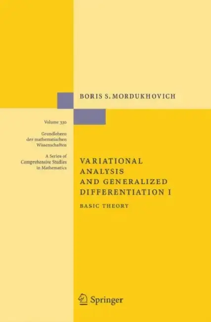 Cover of Variational Analysis and Generalized Differentiation I