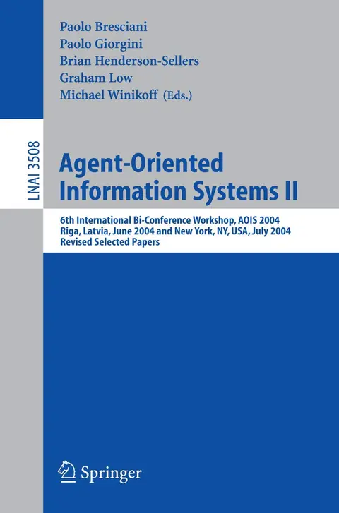 Cover of Agent-Oriented Information Systems II