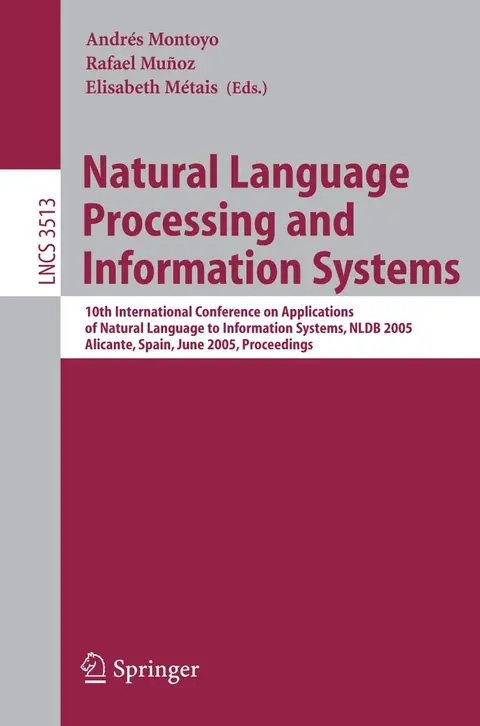 Cover of Natural Language Processing and Information Systems
