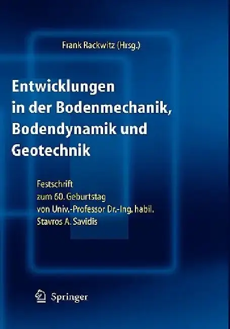 Cover of Entwicklungen in der Bodenmechanik, Bodendynamik und Geotechnik