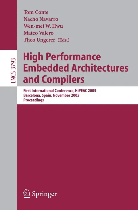 Cover of High Performance Embedded Architectures and Compilers