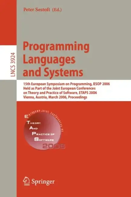 Cover of Programming Languages and Systems