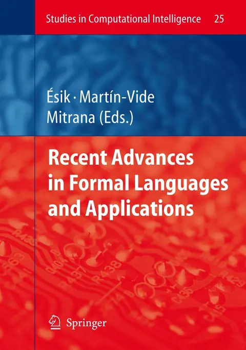 Cover of Recent Advances in Formal Languages and Applications