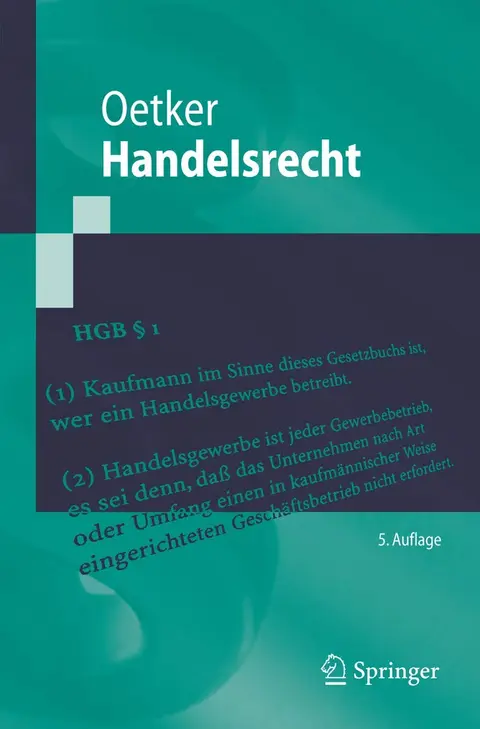 Cover of Handelsrecht