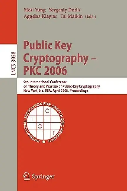 Cover of Public Key Cryptography - Pkc 2006