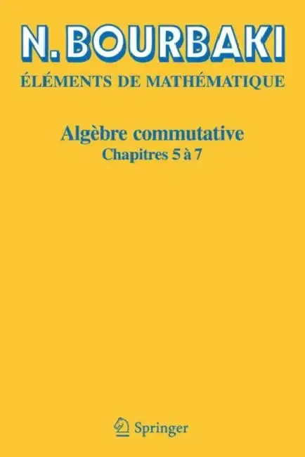 Cover of Algèbre Commutative