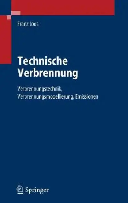 Cover of Technische Verbrennung