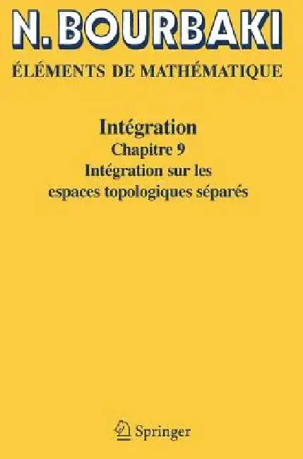 Cover of Intégration