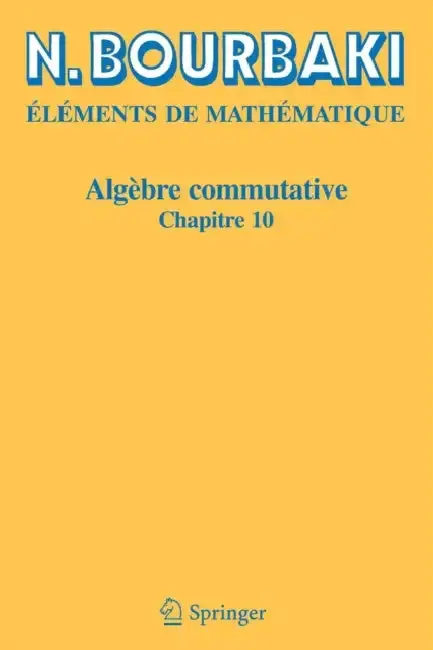 Cover of Algèbre Commutative