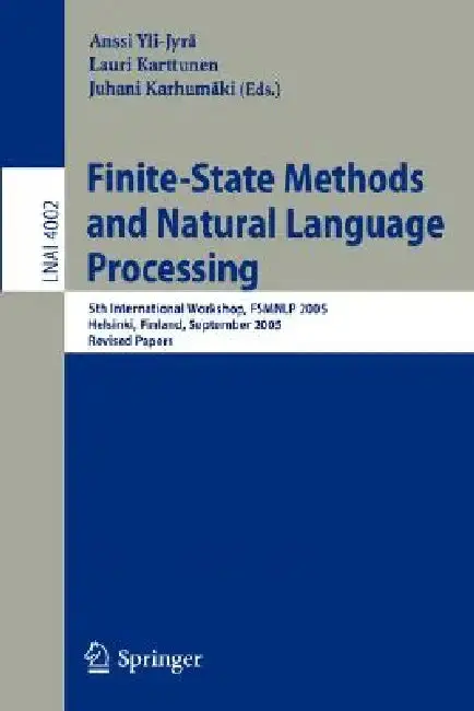 Cover of Finite-State Methods and Natural Language Processing