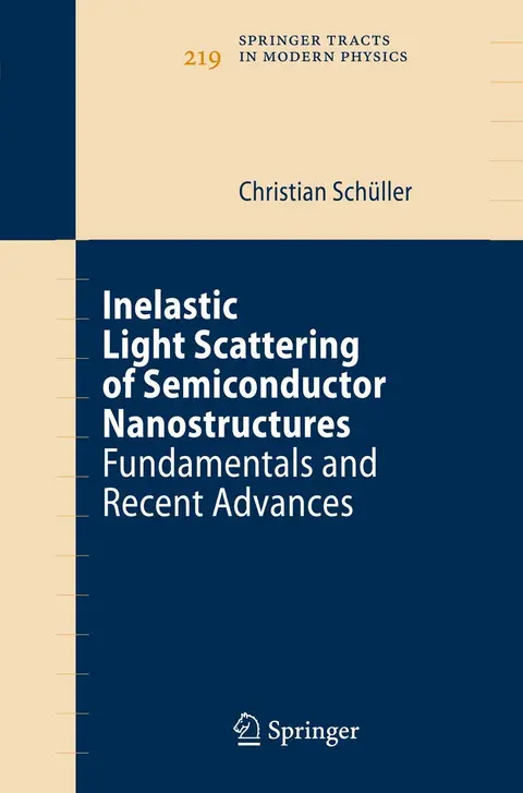 Cover of Inelastic Light Scattering of Semiconductor Nanostructures