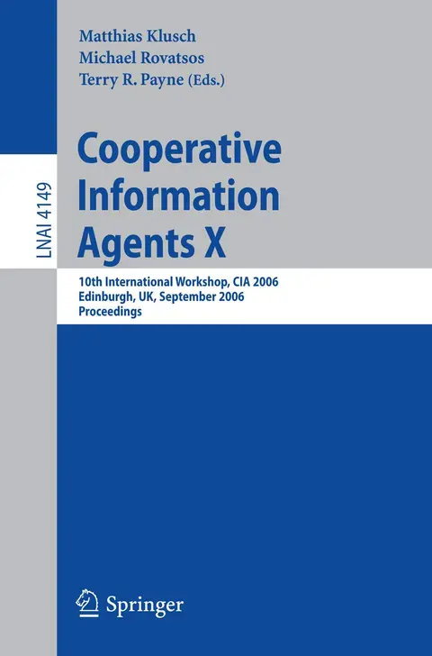 Cover of Cooperative Information Agents X