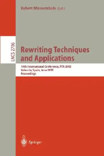 Cover of Rewriting Techniques and Applications