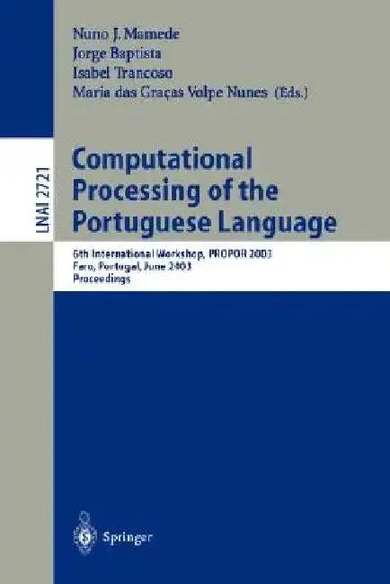 Cover of Computational Processing of the Portuguese Language