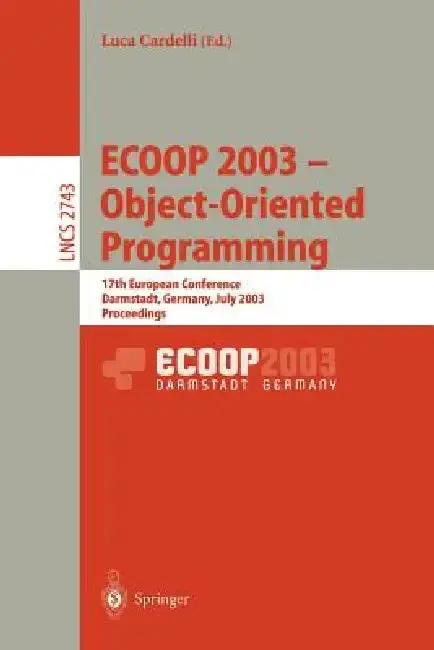 Cover of Ecoop 2003 - Object-Oriented Programming