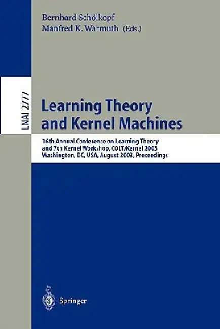 Cover of Learning Theory and Kernel Machines