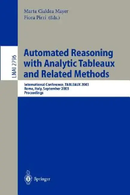 Cover of Automated Reasoning with Analytic Tableaux and Related Methods