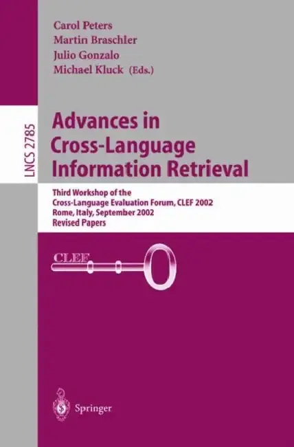 Cover of Advances in Cross-Language Information Retrieval