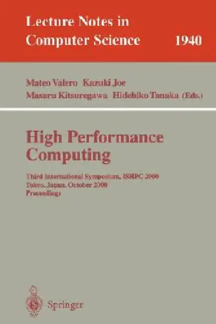 Cover of High Performance Computing