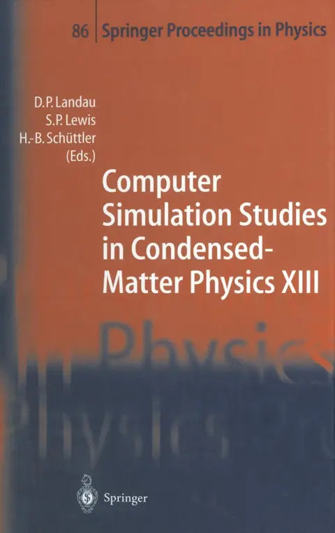 Cover of Computer Simulation Studies in Condensed-matter Physics