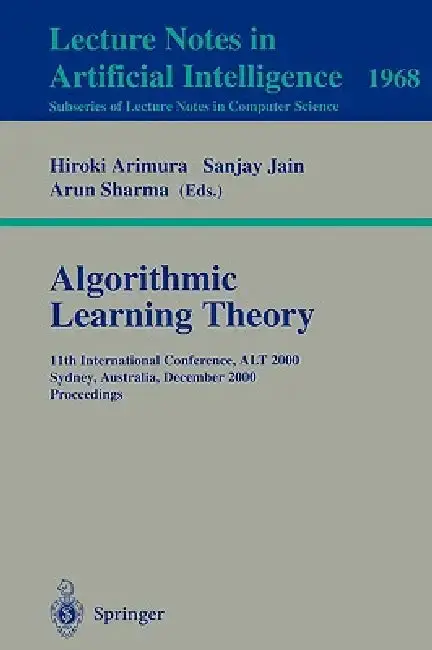 Cover of Algorithmic Learning Theory