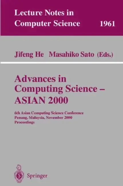 Cover of Advances in Computing Science - Asian 2000