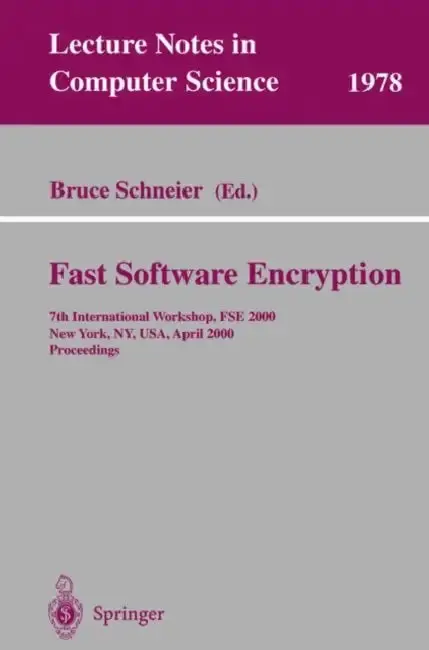 Cover of Fast Software Encryption