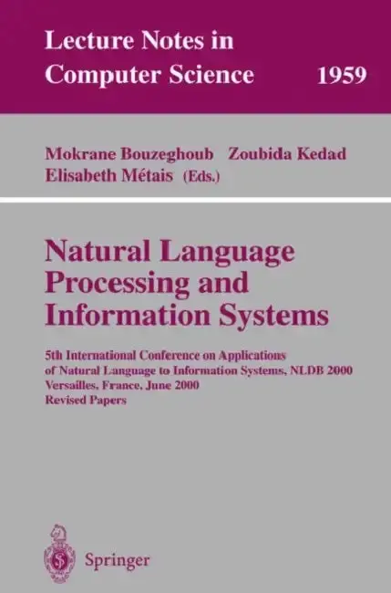 Cover of Natural Language Processing and Information Systems