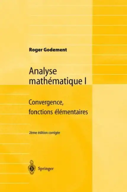 Cover of Analyse Mathématique I