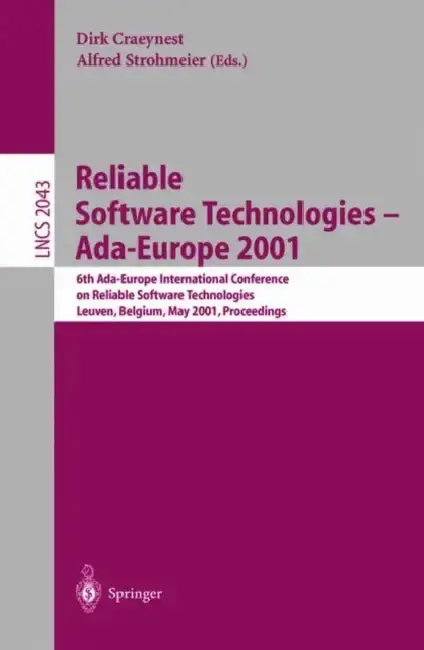 Cover of Reliable Software Technologies - Ada-Europe 2001