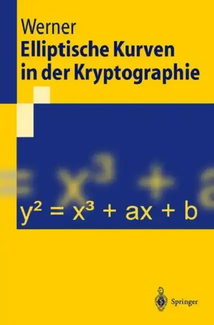 Cover of Elliptische Kurven In der Kryptographie