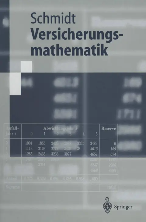 Cover of Versicherungsmathematik