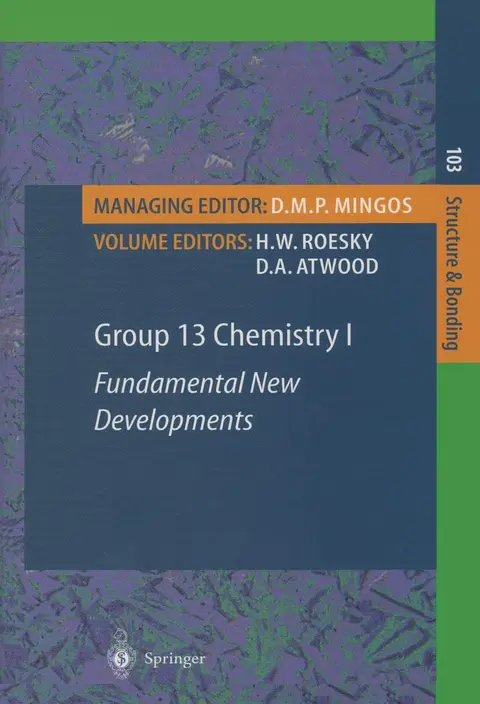 Cover of Group 13 Chemistry I