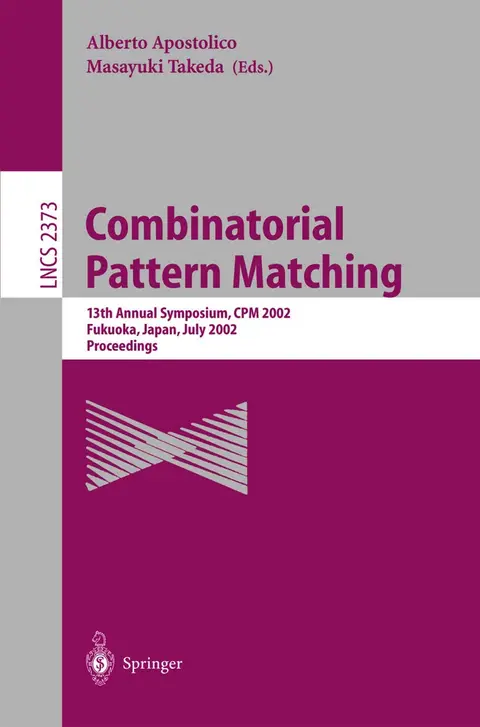 Cover of Combinatorial Pattern Matching