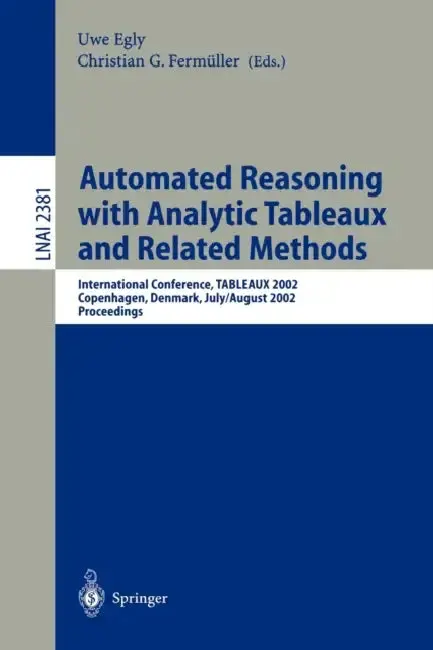 Cover of Automated Reasoning with Analytic Tableaux and Related Methods