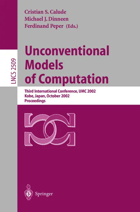 Cover of Unconventional Models of Computation