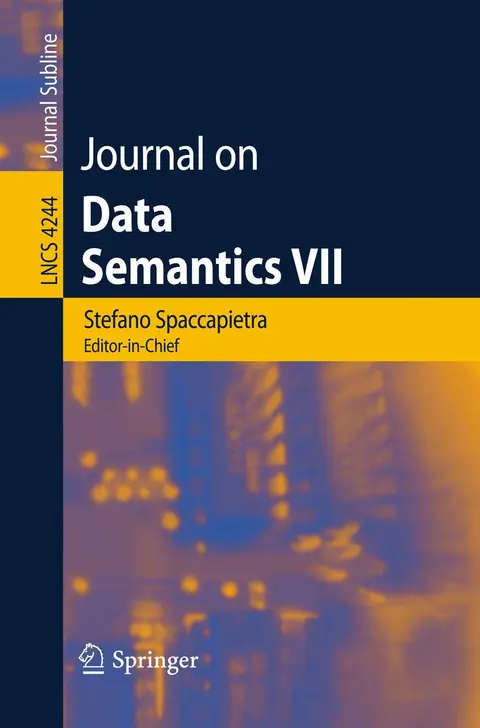 Cover of Journal on Data Semantics VII