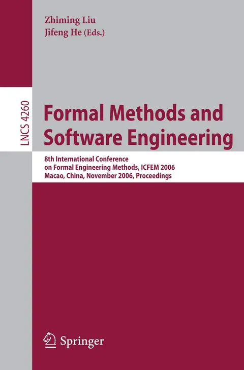 Cover of Formal Methods and Software Engineering