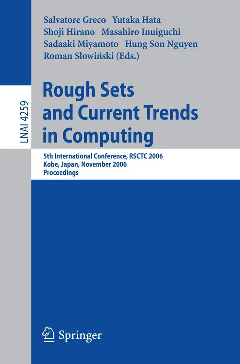 Cover of Rough Sets and Current Trends in Computing