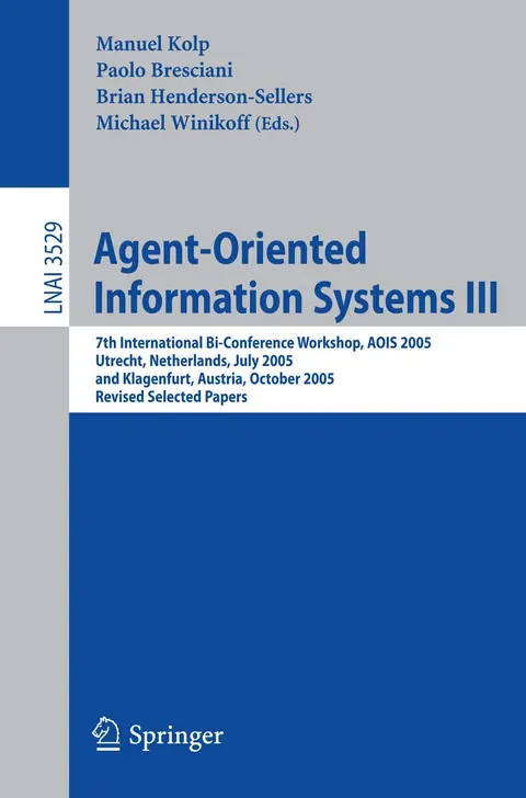 Cover of Agent-Oriented Information Systems III